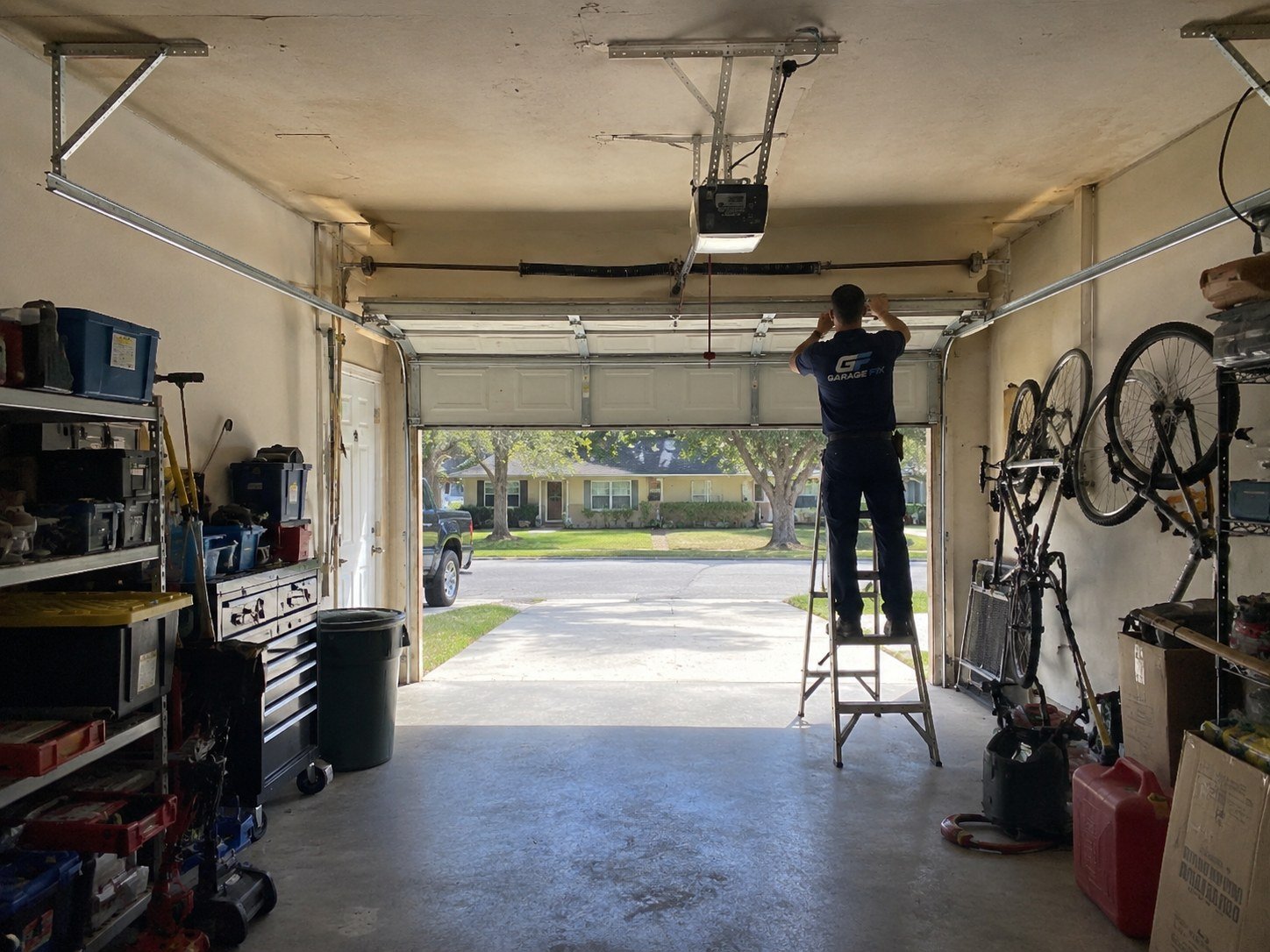 Garage door spring repair